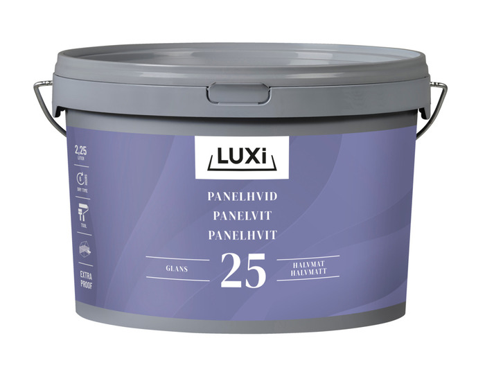 Luxi panelhvit ekstra robust - 2,5 liter